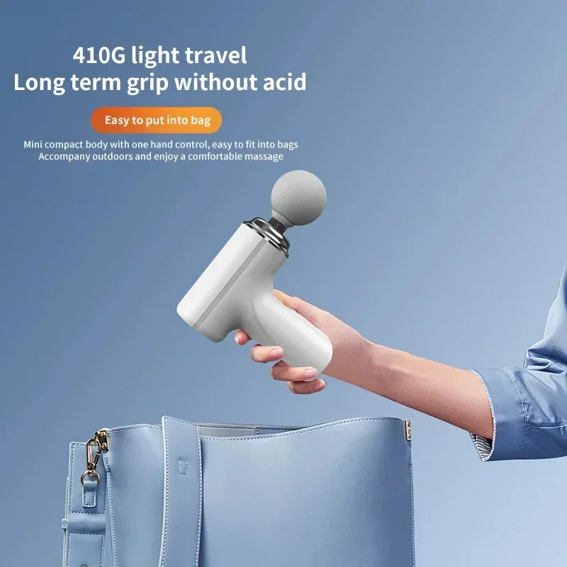 2025 Portable AI Fascial Massage Gun Electric Percussion Massager Body Relaxation With 4 Replaceable Massage Head LED Night Light - Image 6