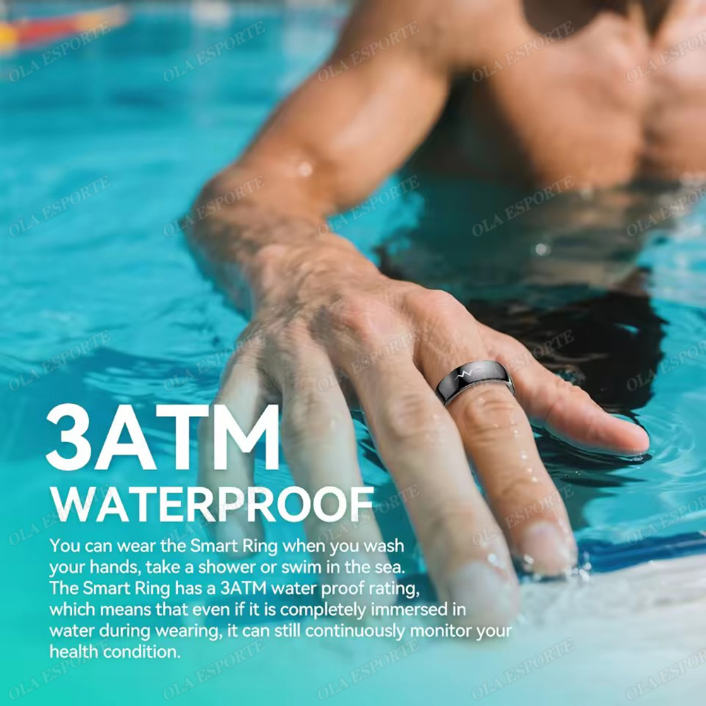 AI ECG Detection Smart Ring Blood Pressure, Heart Rate, Body Temperature Monitor, Waterproof Multiple Sport Track Men Women Rings - Image 6