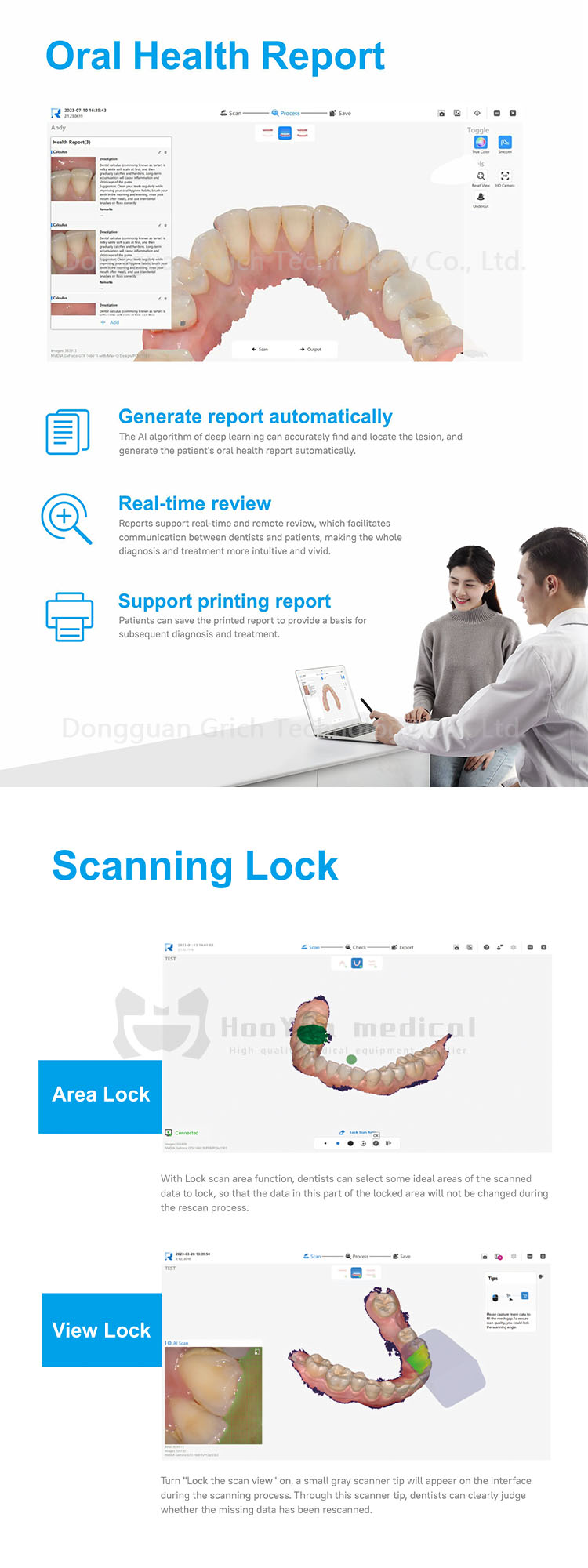 E Approved Dental Intra-oral Scanner 3D Real-time Display with AI Scanning Software+4 Tips Odontológico and Ortho Simulation - Image 3