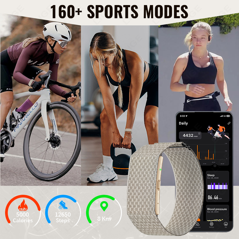 LIGE Audio Recording Translator Smart Bracelet Sport Fitness Band Health Monitor Smart Watch AI Transcription 1GB Voice Recorder - Image 4