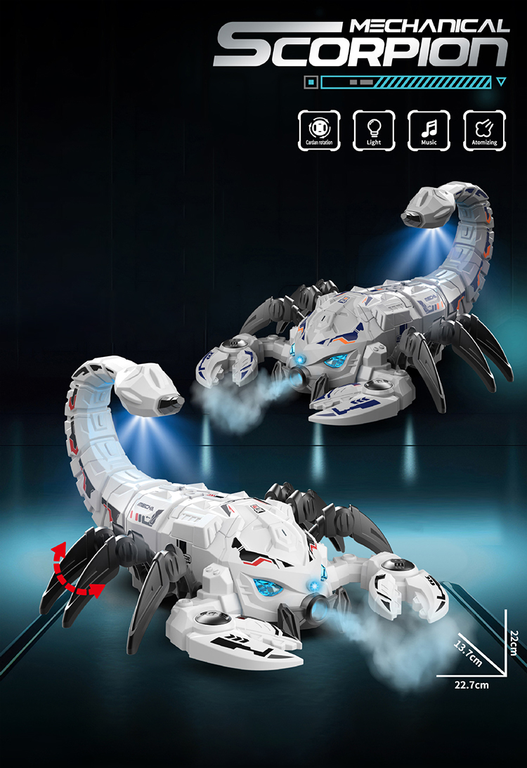 2.4G RC Mechanical Scorpion Remote Control Animals Electric Toy Mecha Scorpions with Sound Light Spray Model Toys for Boy Gifts - Image 6