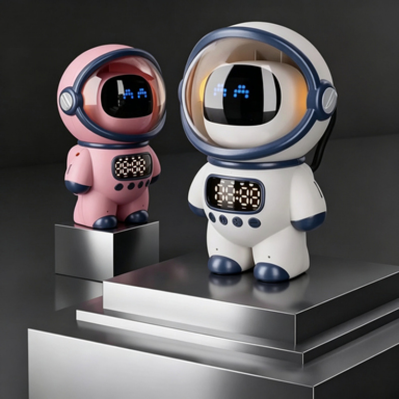 2026 New AI Smart Voice Chat Robot Bluetooth Speaker Digital Alarm Clock Sleep Aid Night Light Kids Home Companion Festival Gift