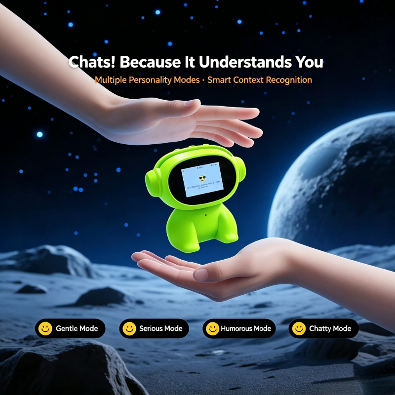 5th Gen XiaoZhi S3 AI Companion Robot | 2000mAh Battery, Custom AI Persona & Expressions, Smart Interactive Learning Toy for Kid