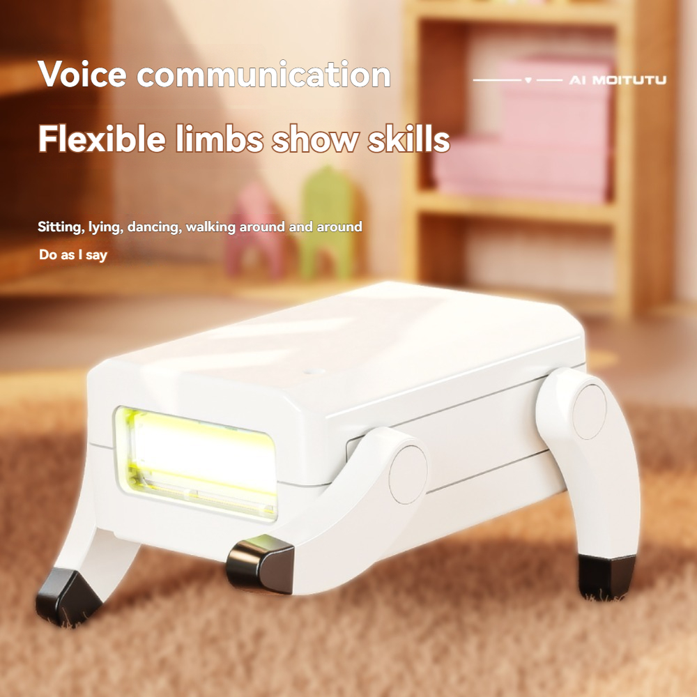 AI Doge Voice-Interactive Mini Robot Desk Companion