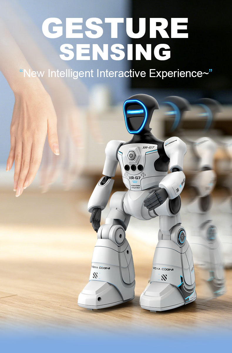 AI Smart Voice Robot Toy with Gesture Sensing & Smart Programming, Interactive Robot with Lights & Music, Perfect Gift for Kids - Image 6