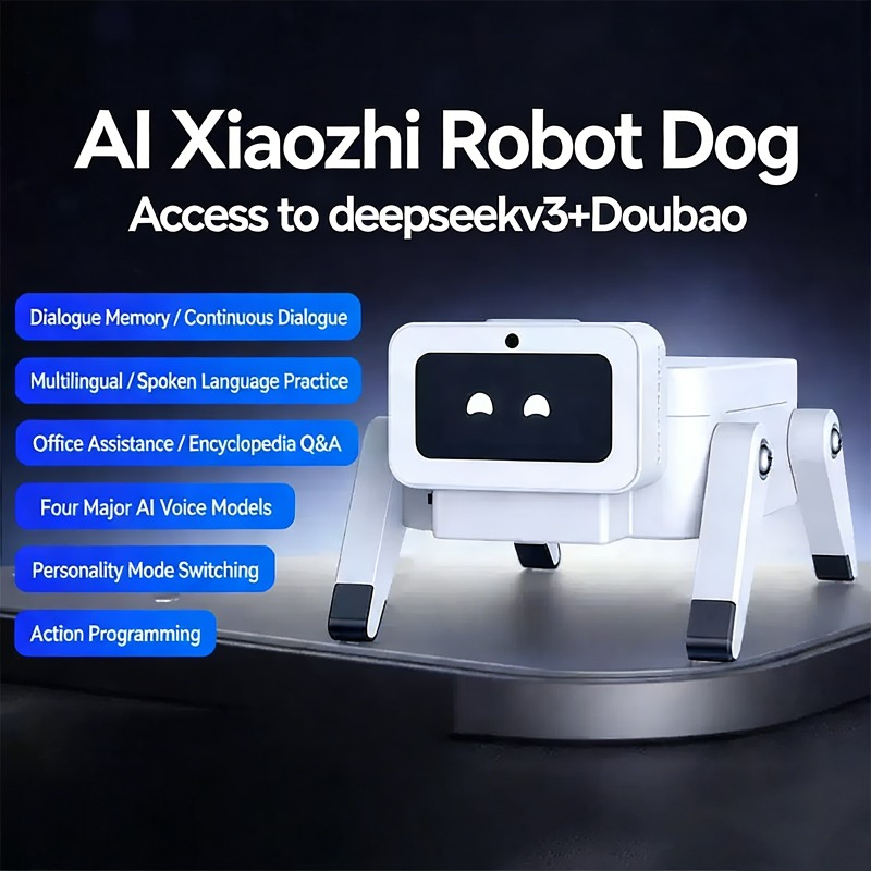 AI Voice Chat Robot ESP32-Hi Mechanical Dog Development Board Supports for Deepseek Xiaozhi Smart Robot Dog 0.96in Color Screen