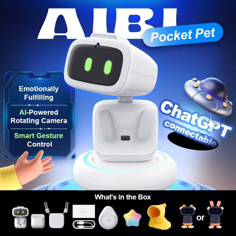 AIBI Pocket Robot Intelligent Voice Dialogue Chattgpt Toy Robot Christmas Gift