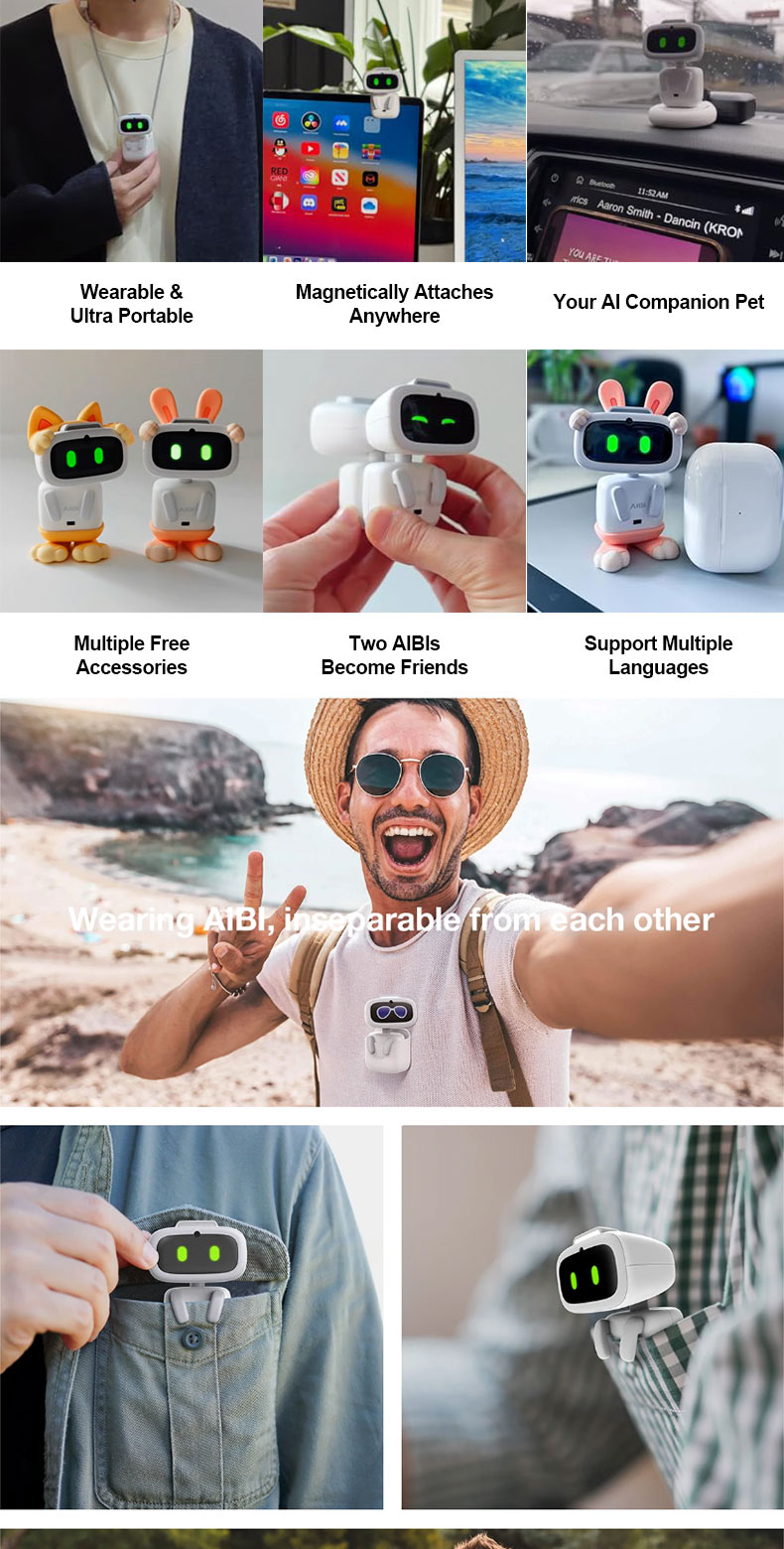 AIBI Pocket Robot Intelligent Voice Dialogue Chattgpt Toy Robot Christmas Gift - Image 3