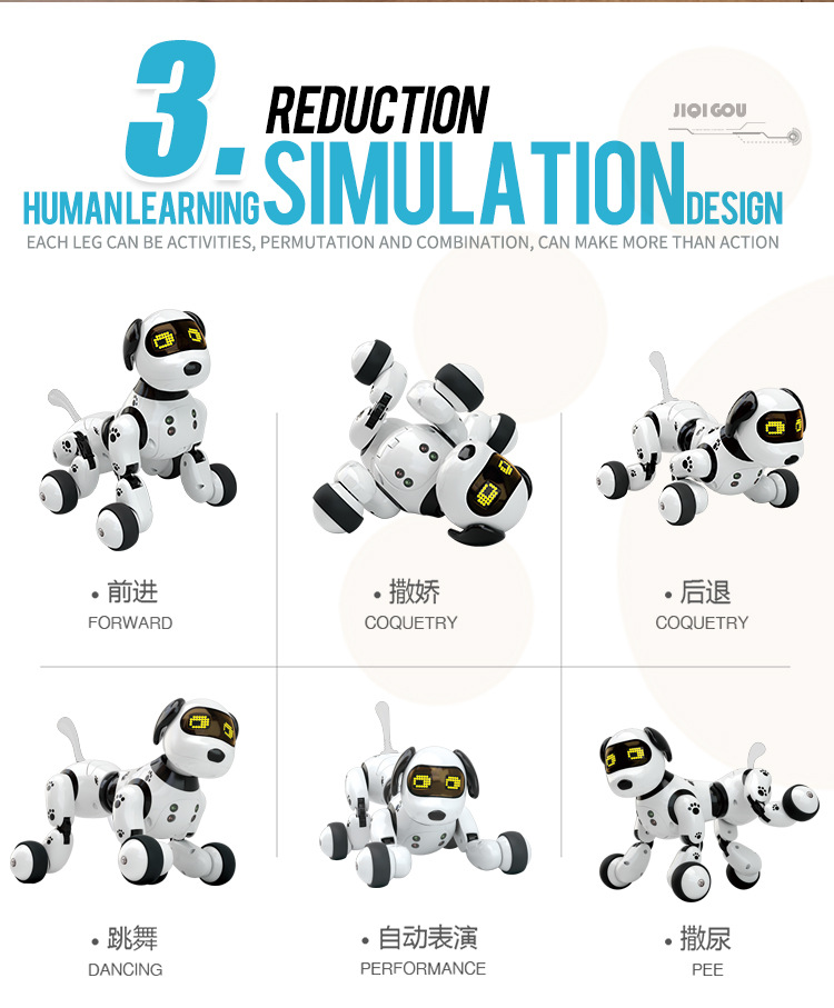 DIMEI 9007A Intelligent RC Robot Dog Toy Smart Dog Kids Toys Cute Animals RC Intelligent Robot Remote control toys