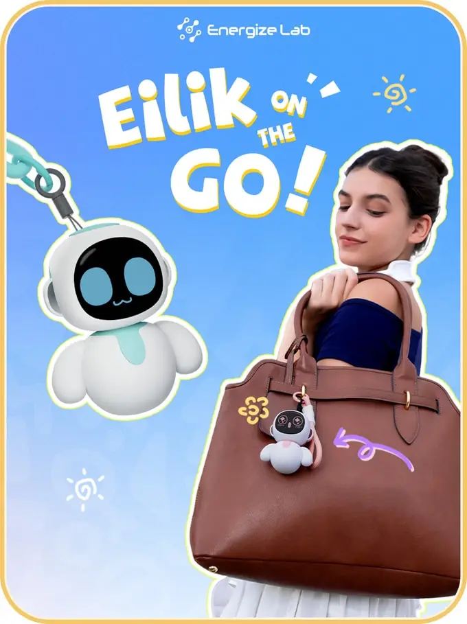 Eiliko Smart Robot Mini Eilik AI Chat Emotional Interaction Portable Companion Long Battery Life Kids Couples Gifts