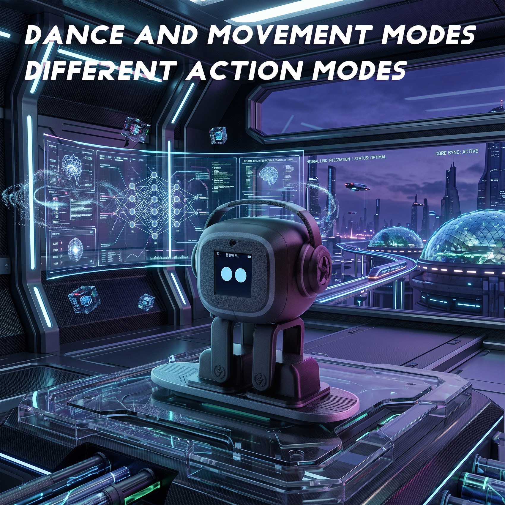 EMO AI Robot Multilingual Smart Chat Interactive Assistant, Dancing Robot Desktop Companion - Image 5
