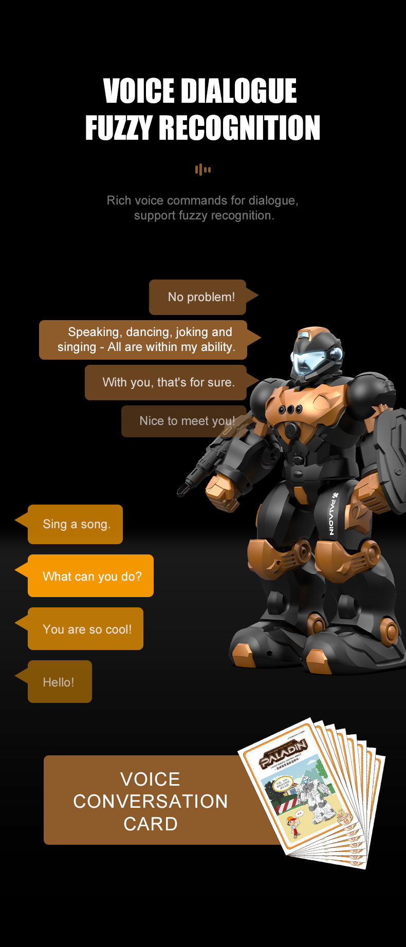 Gesture Sensing RC Robot Voice Control Programmable Robot Singing Dancing English Learning Interactive Toy for Children Boys - Image 4