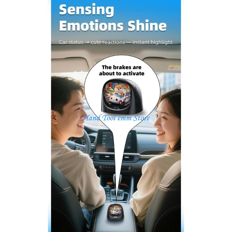H37F Interactive AI Voice Robot With Multilingual Support And Emotional Expression For Driving Companionship Assistant