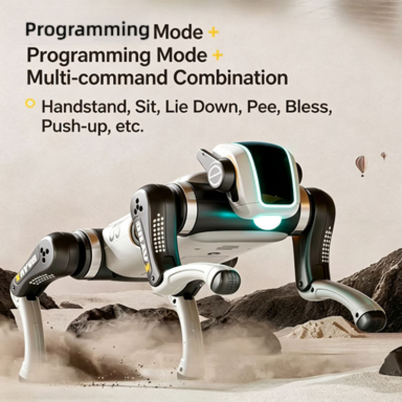High Tech AI Bionic Robot Dog Remote Control Voice Touch Interaction Custom Programming Dance Music Kids Holiday Toy - Image 4