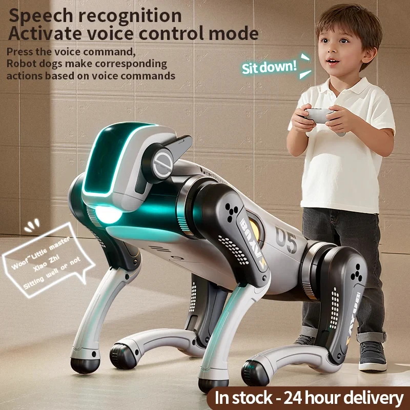 High Tech AI Bionic Robot Dog Remote Control Voice Touch Interaction Custom Programming Dance Music Kids Holiday Toy - Image 6