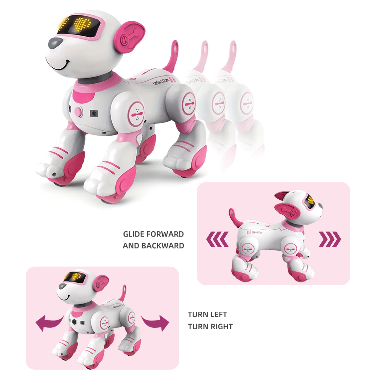 Intelligent Robot Dog Remote Control Toys, Interactive electronic pet DIY Programming Voice Function Music Song Gifts for Kids - Image 4
