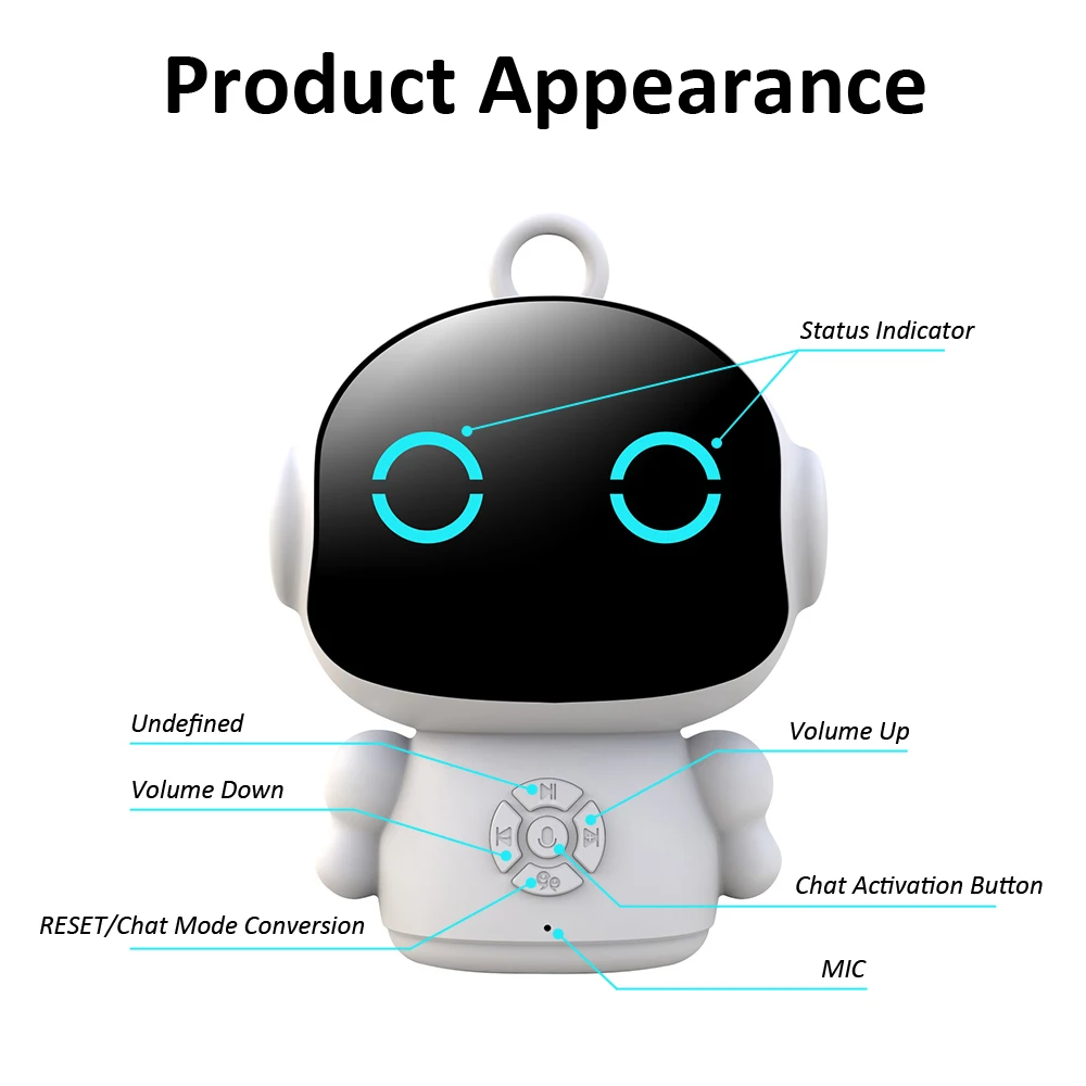 Tuya Smart Life AI Voice Recognition Robot Early Education Toys for Kids Speech Interactive Telling Stories Companion Chatbot - Image 6