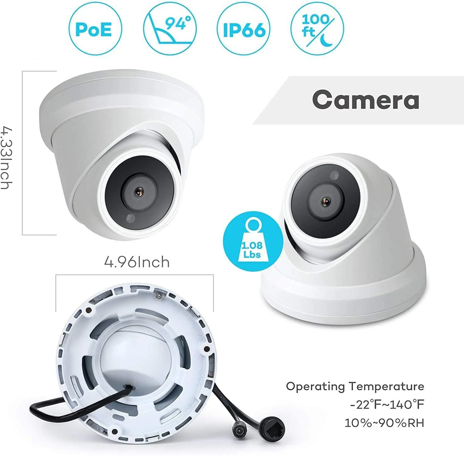 2026 H.265 6MP YCX VCA AI  Security Camera  Dual-light Red & Blue Alarm Two-way Audio POE IP Camera Lights Siren Speaker SD - Image 5