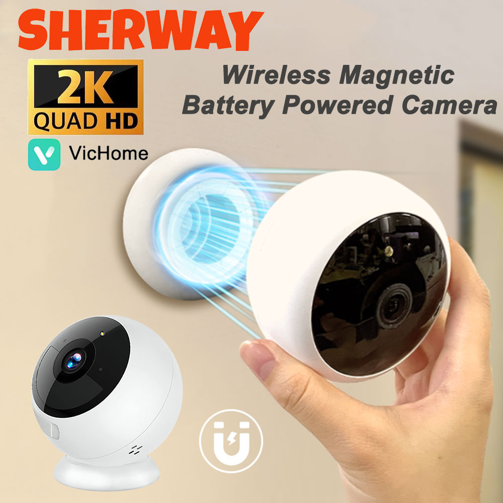 2K 5MP Wireless Outdoor Security Camera with AI Motion Detection