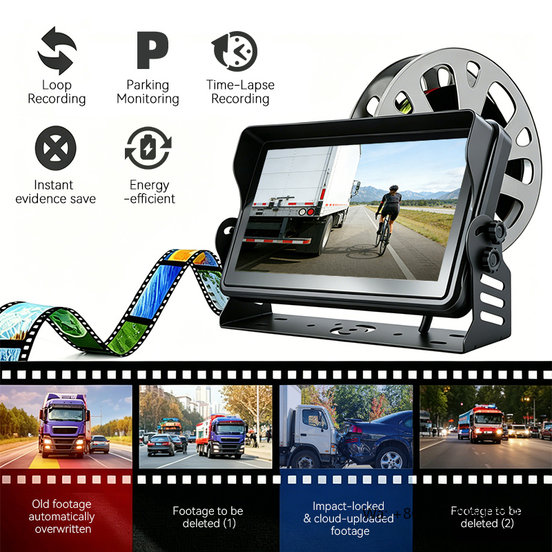 4G/WiFi 5-Channel AI Vehicle Monitoring System | ADAS + DMS + BSD Alarms | Cloud-Connected for Fleet Management - Image 5