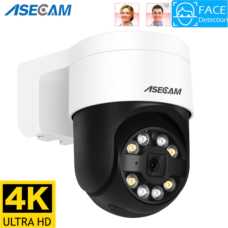 8MP 4K PTZ IP Camera Face Detection Audio POE Outdoor H.265 Onvif CCTV RTSP Color Night Vision AI Street Security Camera Xm eye