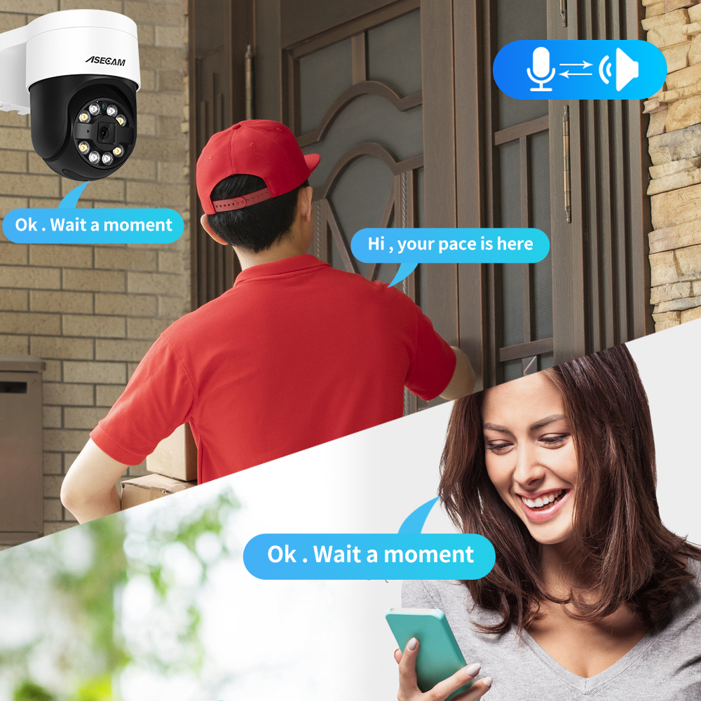 8MP 4K PTZ IP Camera Face Detection Audio POE Outdoor H.265 Onvif CCTV RTSP Color Night Vision AI Street Security Camera Xm eye - Image 5