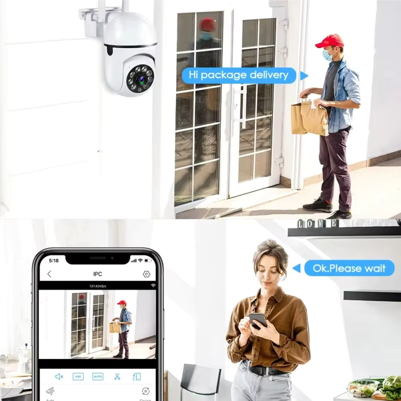 8MP Wifi IP Outdoor Wireless Security Surveillance PTZ Camera 4X Zoom Cameras AI Human Tracking Two-way Audio HD Night Color Cam - Image 4