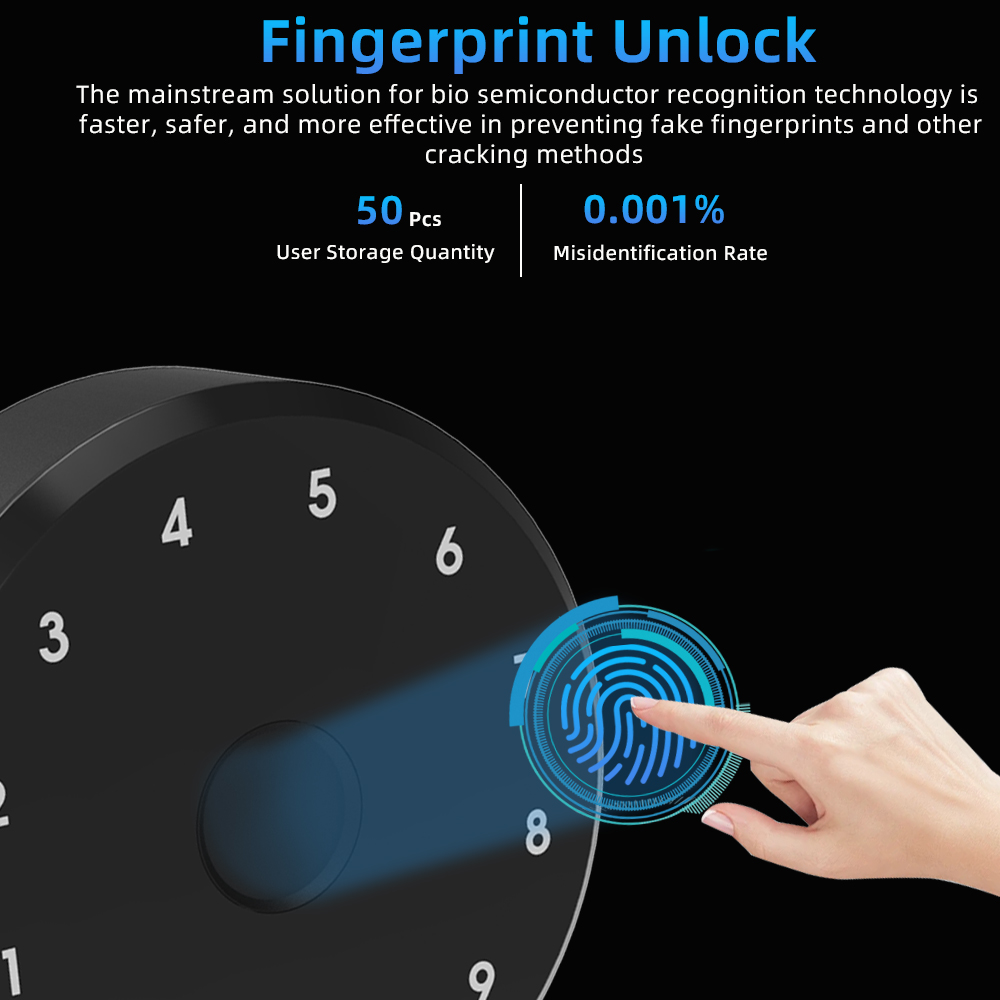 CDOK A1 Ultra smart lock, Tuya BT version, optional: fingerprint / password / WiFi remote unlocking, punch-free installation