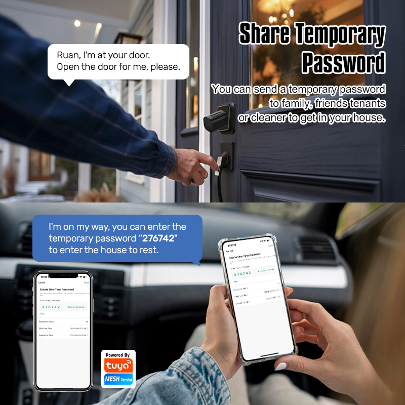Euro TT Lock APP Fingerprint or Code Password Digital RFID Card Cylinder Smart Door Lock Electronic with Alexa Google Home - Image 4