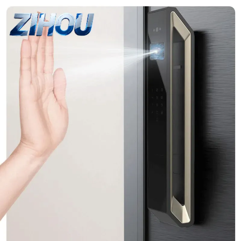 For Universal Smart Lock Fully Automatic AI Palm Vein Facial Recognition Fingerprint Password Door Lock Anti-theft Household - Image 3