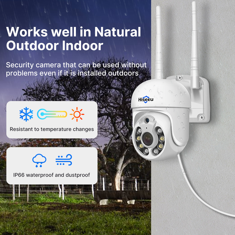Hiseeu 5MP WiFi CCTV PTZ Camera Security System Kit 10CH NVR AI Motion Tracking Color Night Vision IP Camera Surveillance System - Image 6