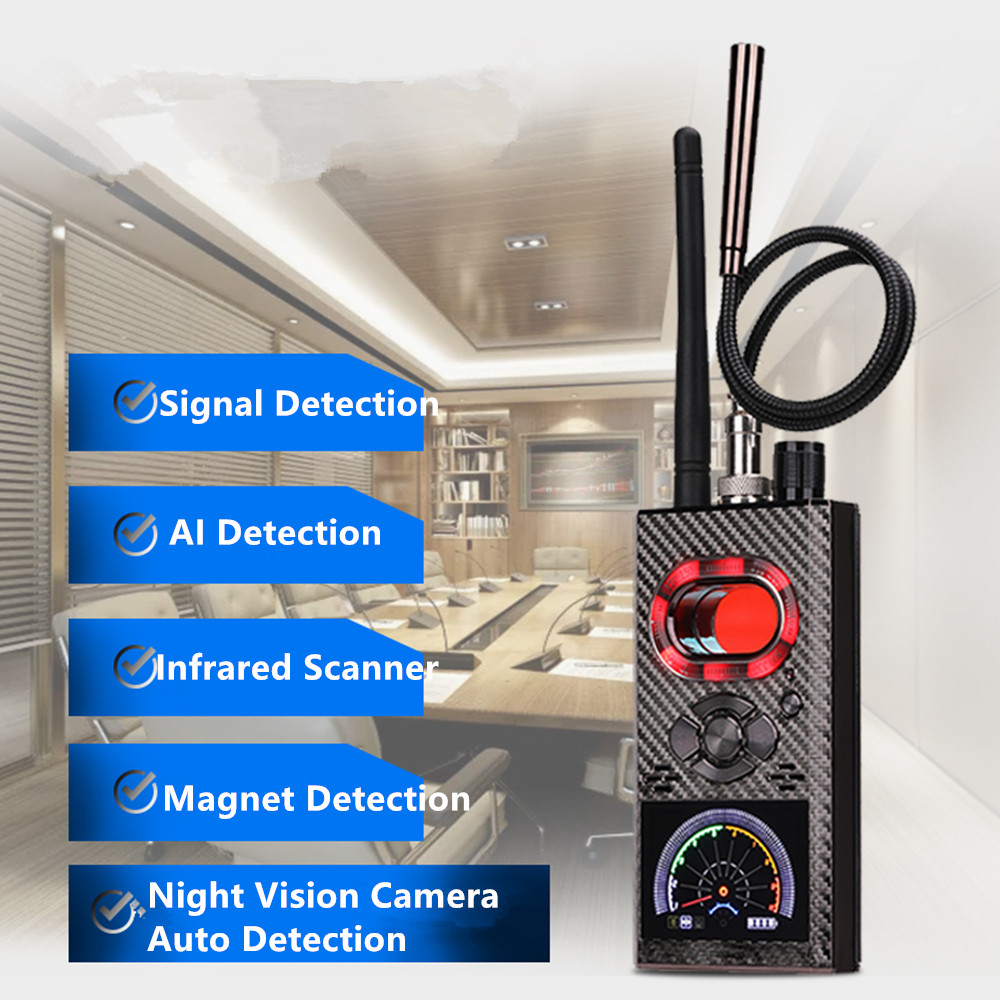 Multi-function AI Anti-Spy Detector Camera GSM Audio/Vibrate Bug Finder GPS Signal RF Tracker Auto Night Vision Cam Detect Alarm - Image 6