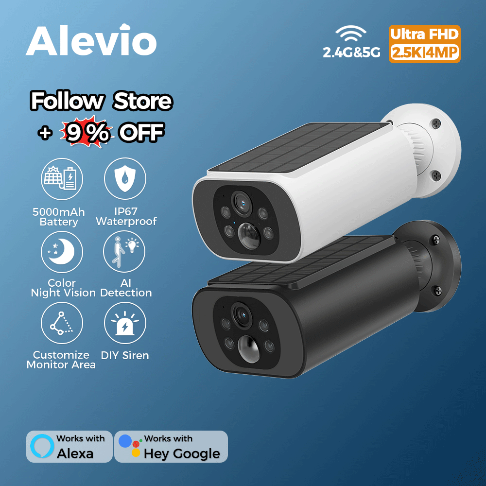 Solar Camera WIFI Outdoor Wireless Security Cam 2.5K Ultra Standby Time PIR Smart Light Color Night Vision AI Detect Battery Cam