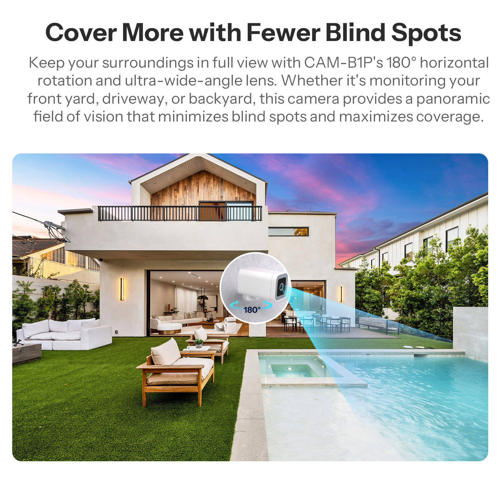 SONOFF CAM-B1P 2K HD Outdoor Smart Security Camera AI Human Detection IP65 Weather proof Smart Tracking Full-Color Night Vision - Image 5