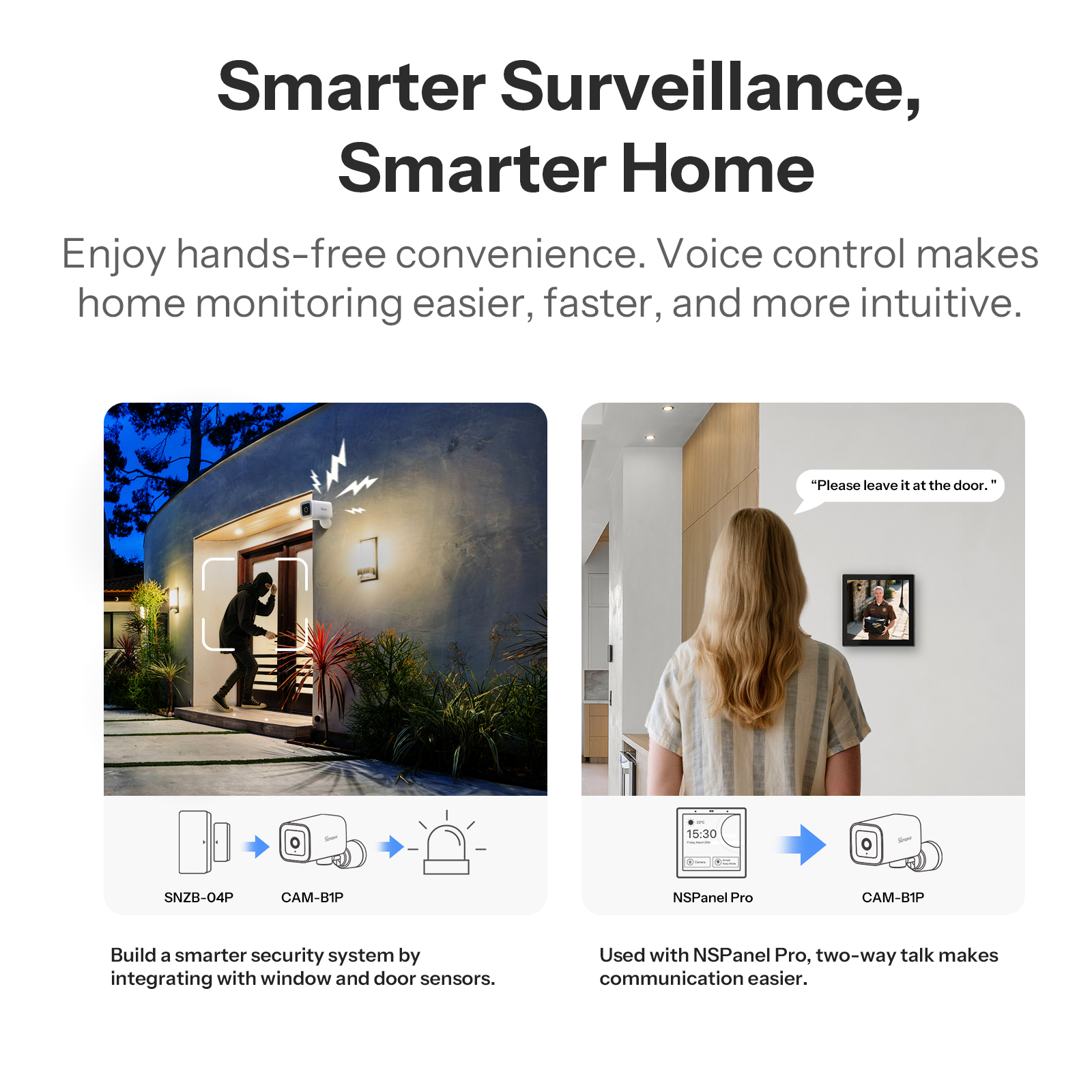 SONOFF CAM-B1P 2K HD Outdoor Smart Security Camera AI Human Detection IP65 Weather proof Smart Tracking Full-Color Night Vision - Image 6