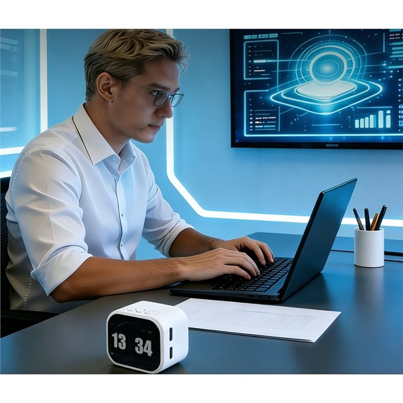 AI Robot Desktop AI Chat Robot Intelligent Educational Learning Machine Smart Voice White - Image 4