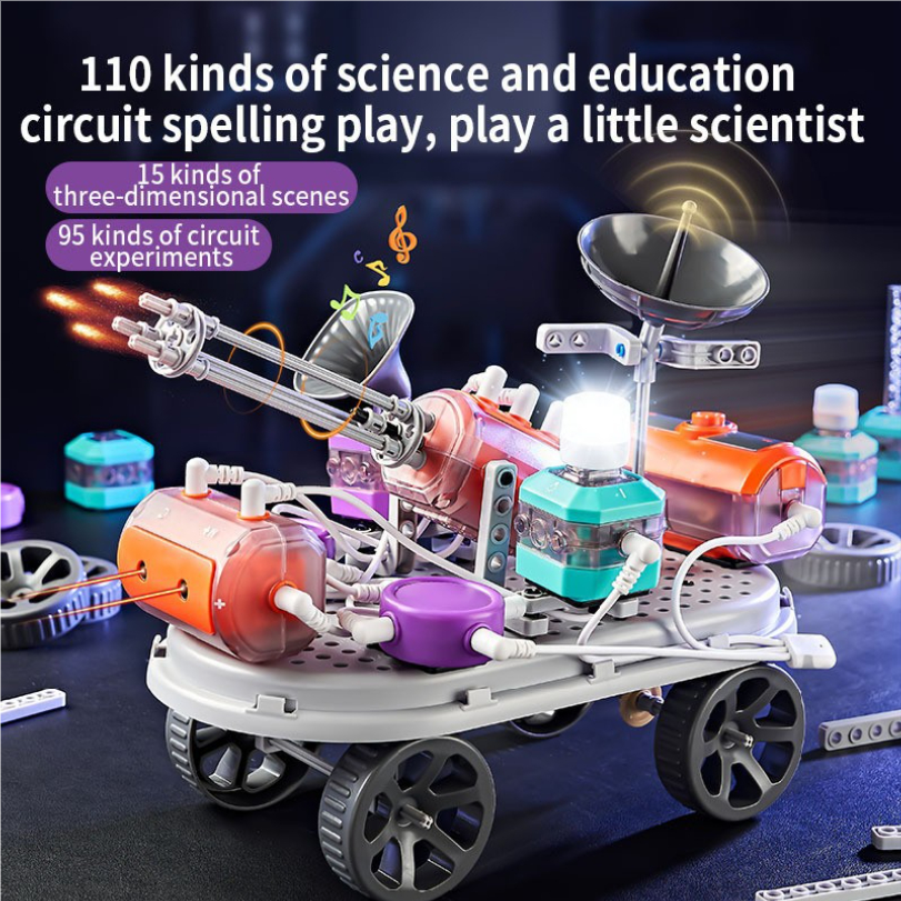 Cross border Science and Education Building Blocks Circuit Physics Laboratory Set AI Language Learning Programming Puzzle Assemble
