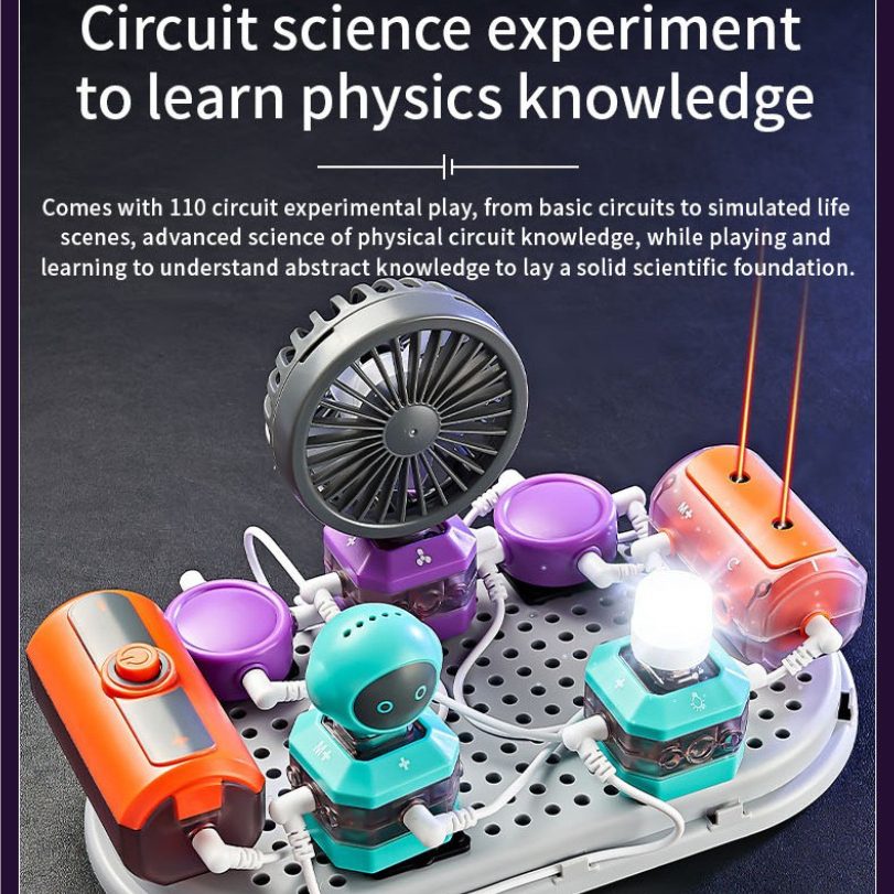 Cross border Science and Education Building Blocks Circuit Physics Laboratory Set AI Language Learning Programming Puzzle Assemble - Image 6