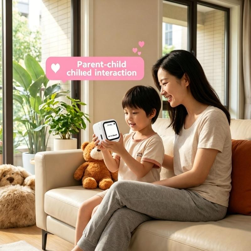 English Voice Robot with Display Screen, WiFi Support and Rechargeable Design for Daily Desk Companion Use Indoors 896C - Image 3