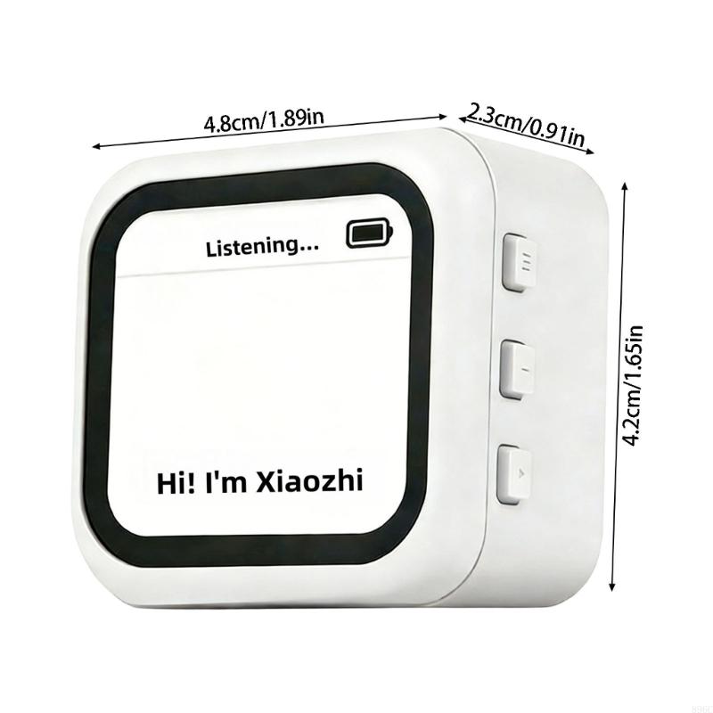 English Voice Robot with Display Screen, WiFi Support and Rechargeable Design for Daily Desk Companion Use Indoors 896C - Image 5