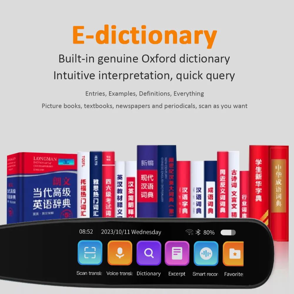 MSAI S6-AI Free AI Scan Translator Pen 12 Languages Scan to Text 134 Online Voice Translation Vocabulary Library for Student - Image 5