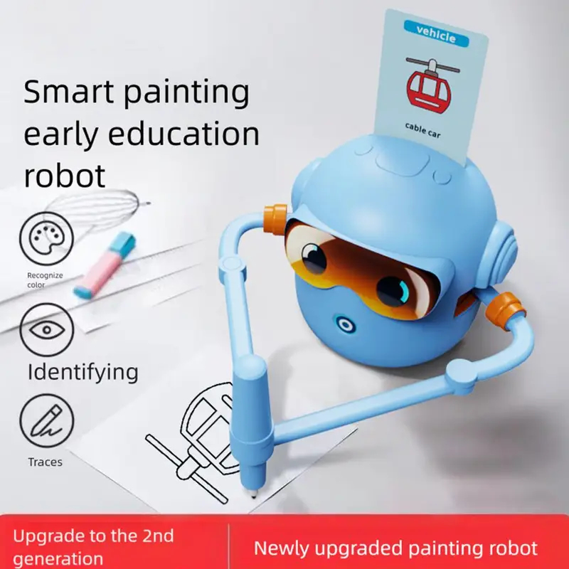 New AI Smart Educational Drawing Robot for Kids Intelligent Automatic Painting Machine Creative Learning Gift Magic Teaching