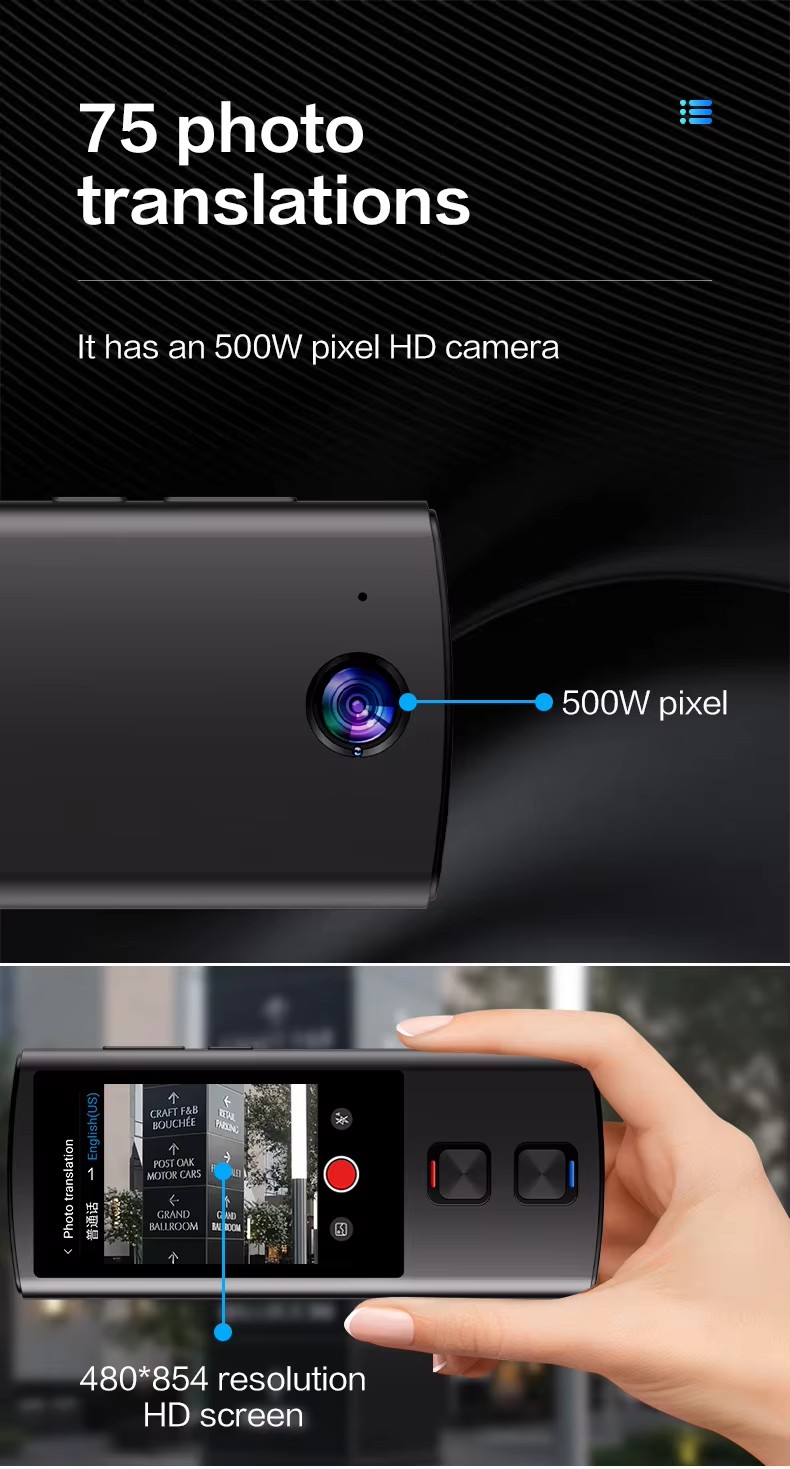 Smart Voice T17 Translator Machine 135 Multi Languages in Real Time Online Instant Off Line Translation AI Learning Conversion