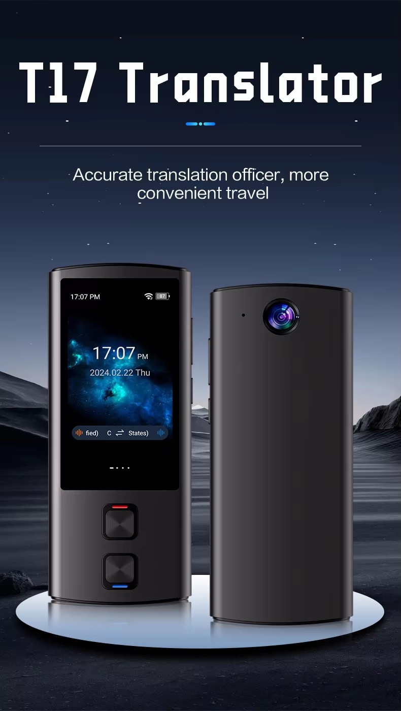 Smart Voice T17 Translator Machine 135 Multi Languages in Real Time Online Instant Off Line Translation AI Learning Conversion