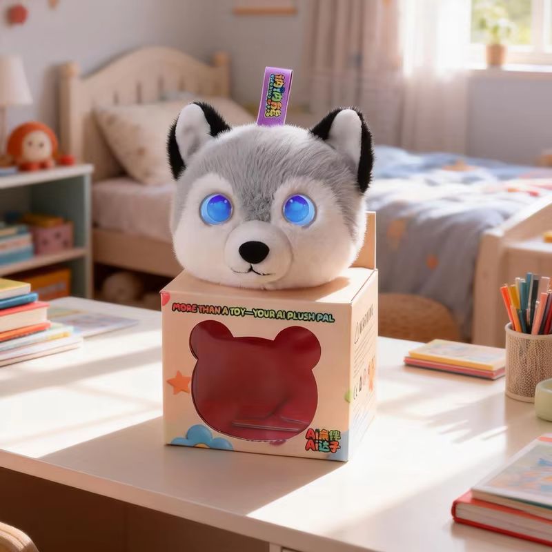 100% Genuine Ai Intelligent Toy Husky Dialogue Wifi Interaction Emotional Companionship Daily Encyclopedia Tell Story Smart Toy - Image 3