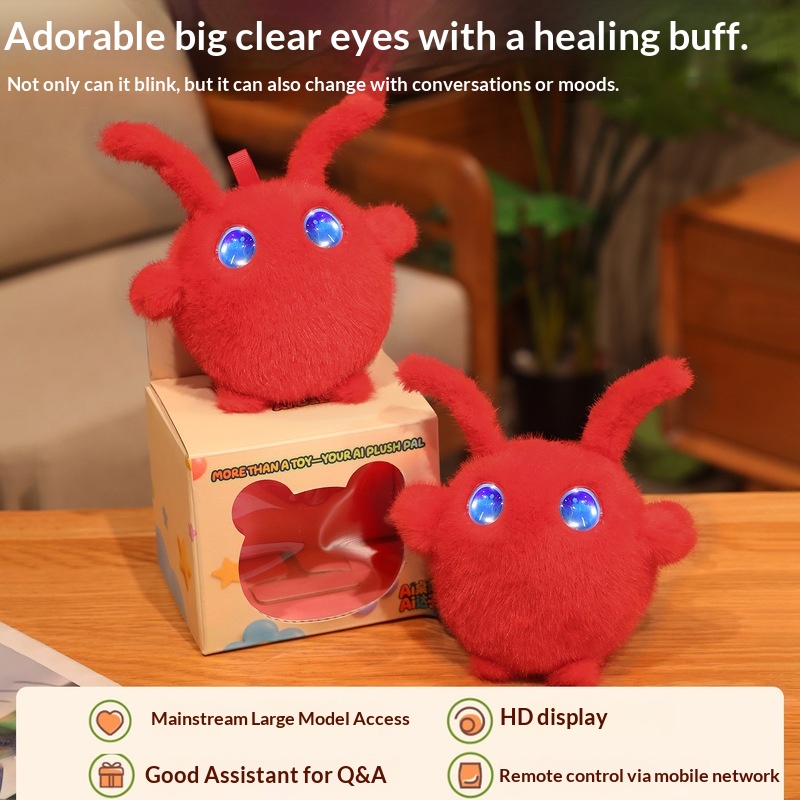 100% Genuine Cross-Border Ai Crayfish Intelligent Toy Voice Dialogue Emotional Chat Companion Electronic Pet Pendant Smart Toy