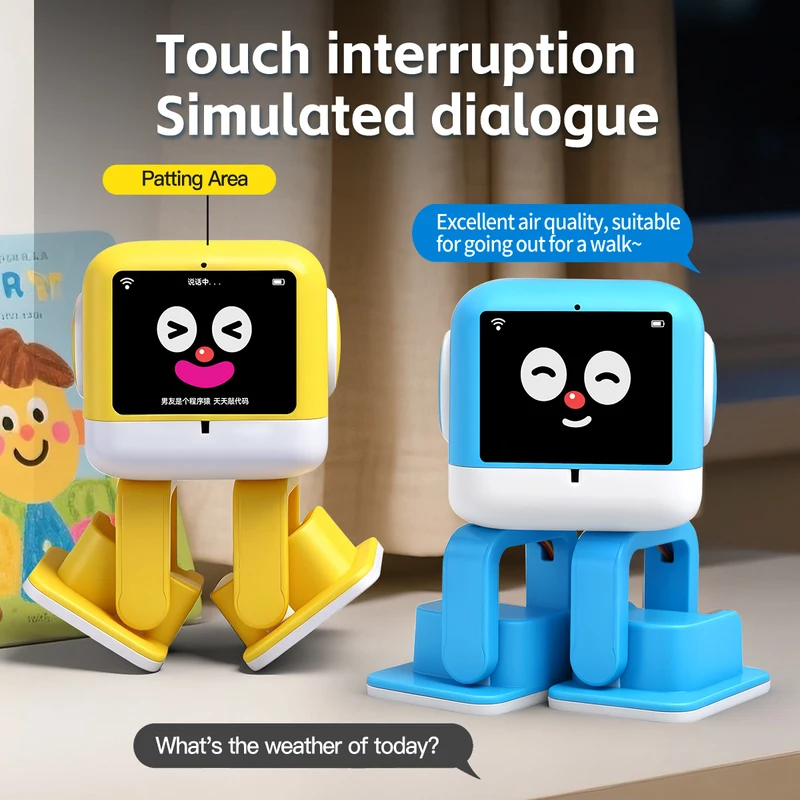 2026 new Ai intelligent robot toy touch interactive chat Deep seek learning intelligent early education bean bag robot