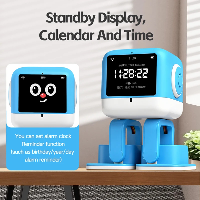 2026 new Ai intelligent robot toy touch interactive chat Deep seek learning intelligent early education bean bag robot - Image 6