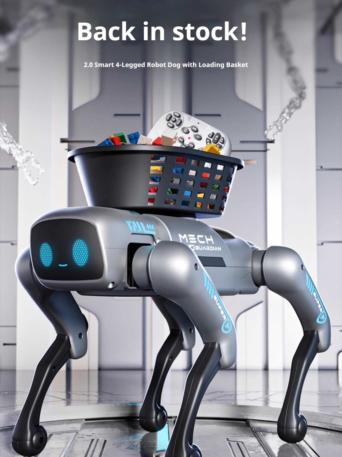 2026 New Ai Intelligent Smart Robot Dog Remote Control Toy Programmable With Loading Basket For Boys Birthday Festival Gift - Fuloz 26