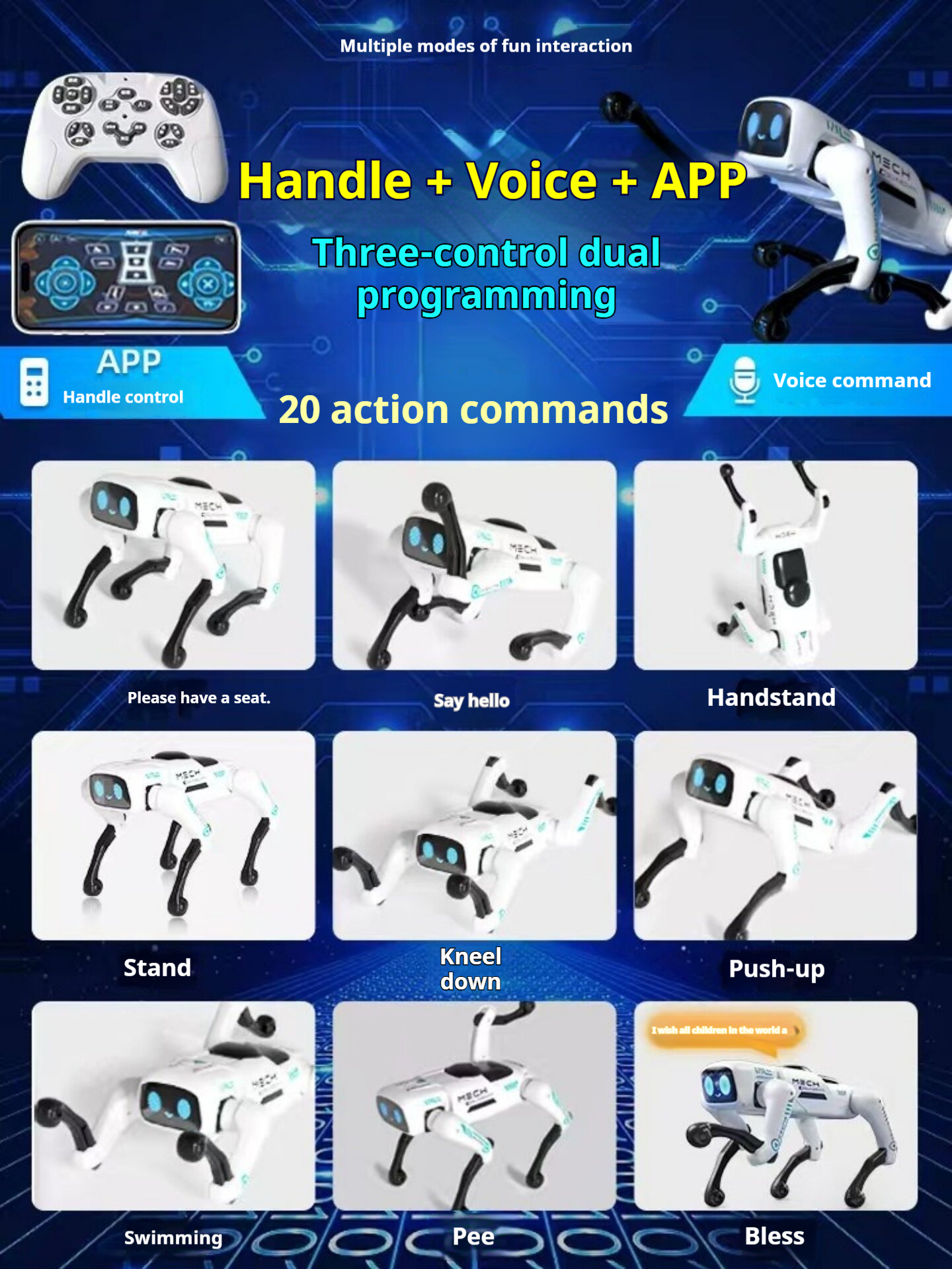 2026 New Ai Intelligent Smart Robot Dog Remote Control Toy Programmable With Loading Basket For Boys Birthday Festival Gift - Fuloz 26 - Image 4